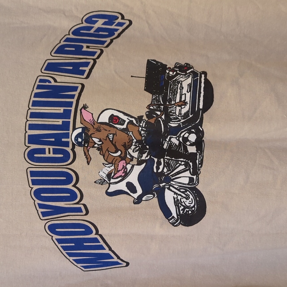 Who you Callin' a Pig? Fairfax County, VA Police Motor Squad Shirt - Size 2XL